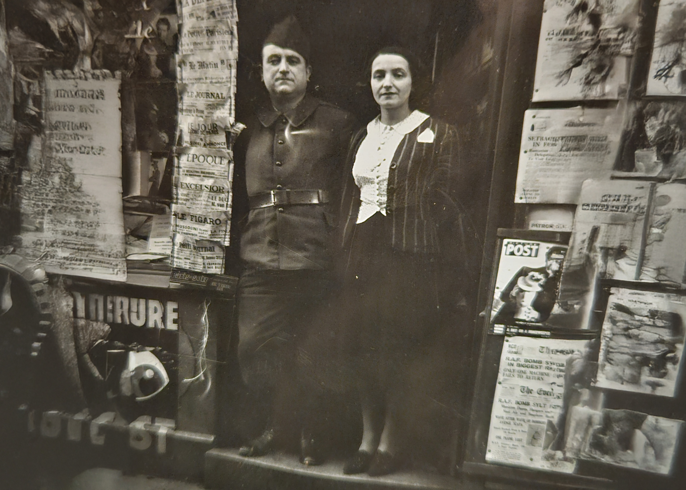 Histoire meuclet distributions 1945 Julienne et Maurice Richez le dépôt de presse