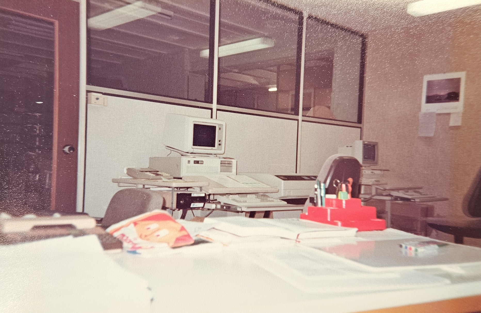 Histoire Meuclet distribution 1990 informatisation plusieurs ordinateurs
