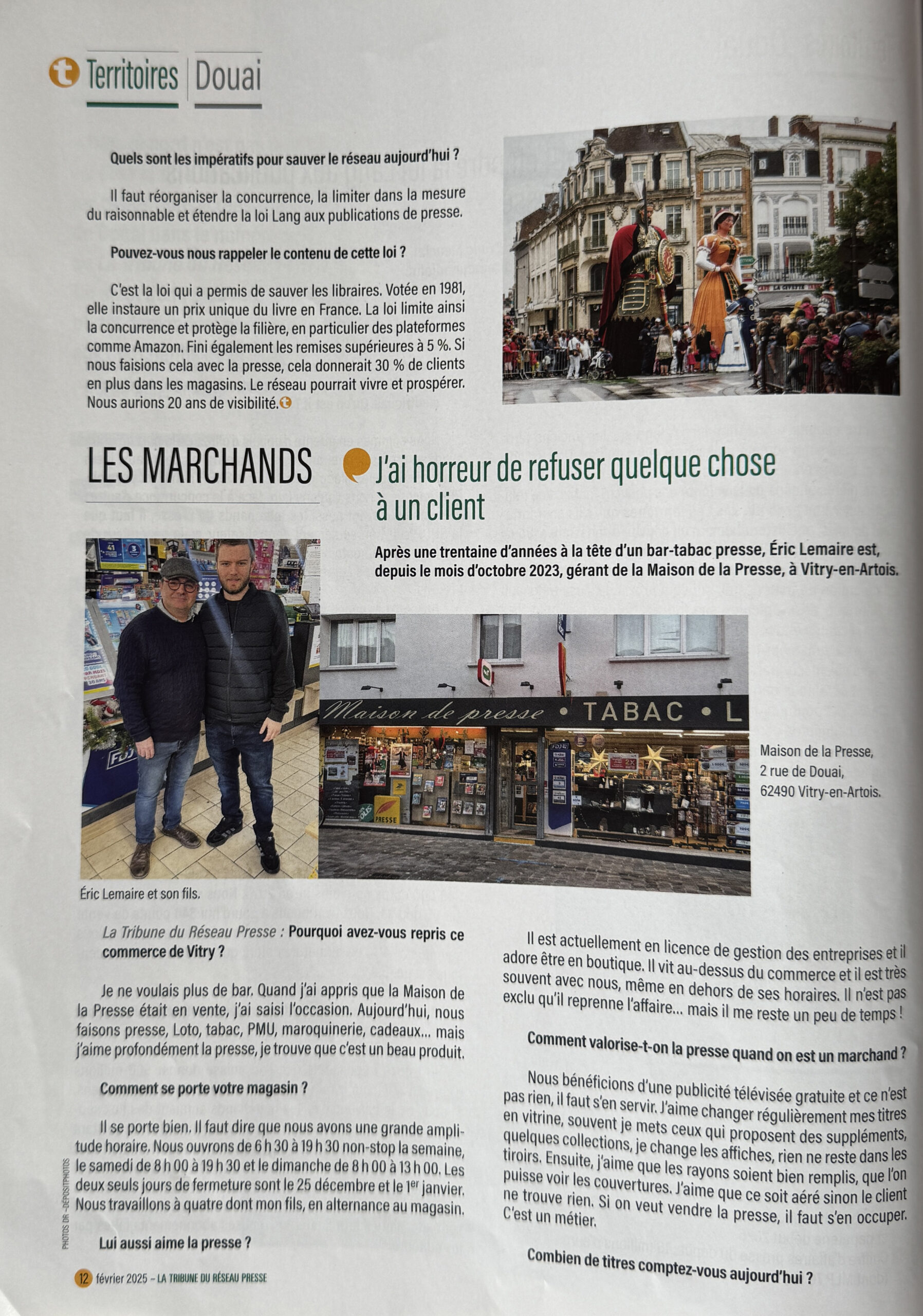 actualité meuclet article Face aux mutations du secteur, le dépôt de Douai défend l'avenir de la presse